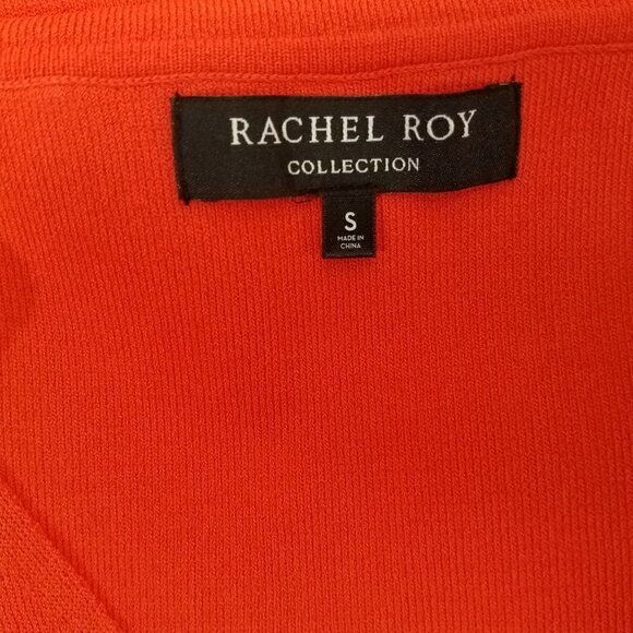 NEW Rachel Roy Collection Size S Knit Sleeveless V-neck Top Tee in Coral NWT - Picture 7 of 9